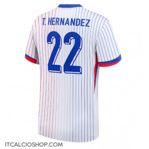 Francia Theo Hernandez #22 Seconda Maglia Europei 2024 Manica Corta